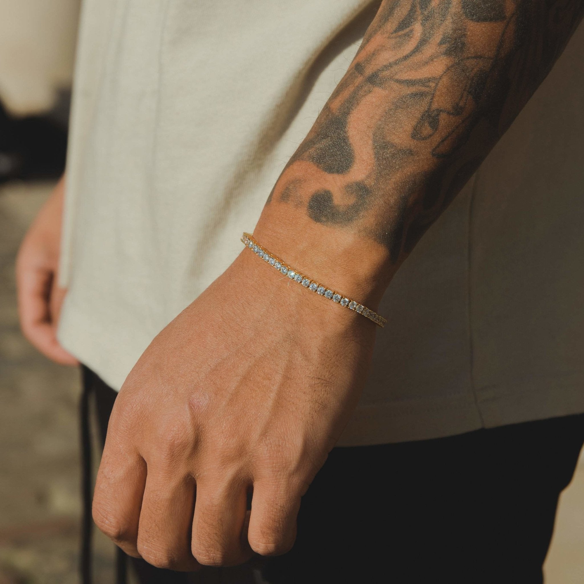3mm Tennis Bracelet - Gold - Cernucci